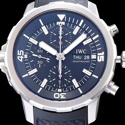 [아이더블유씨] 남성용 아쿠아타이머 크로노그래프 V6F 1:1 베스트 에디션 블랙 다이얼 IWC0200