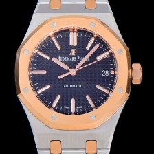[오데마피게]남여공용 로얄오크 오토매틱 37mm Cal.3120 금장 블랙다이얼 AUD75682