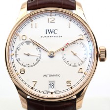 [아이더블유씨] 남성용 포루투기즈 오토매틱 7데이즈 스틸 로즈골드 화이트다이얼 IWC0405