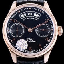 [아이더블유씨] 남성용 포르투기즈 애뉴얼 캘런더 로즈골드 IW503504 블랙 다이얼 IWC0200