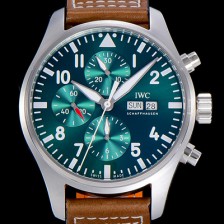 [아이더블유씨]남성용 파일럿 크로노그래프 43mm 그린다이얼 IWC21815